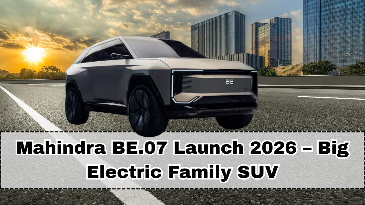 Mahindra BE.07 Launch 2026 – Big Electric Family SUV