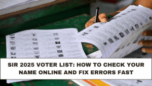 SIR 2025 Voter List: How to Check Your Name Online and Fix Errors Fast