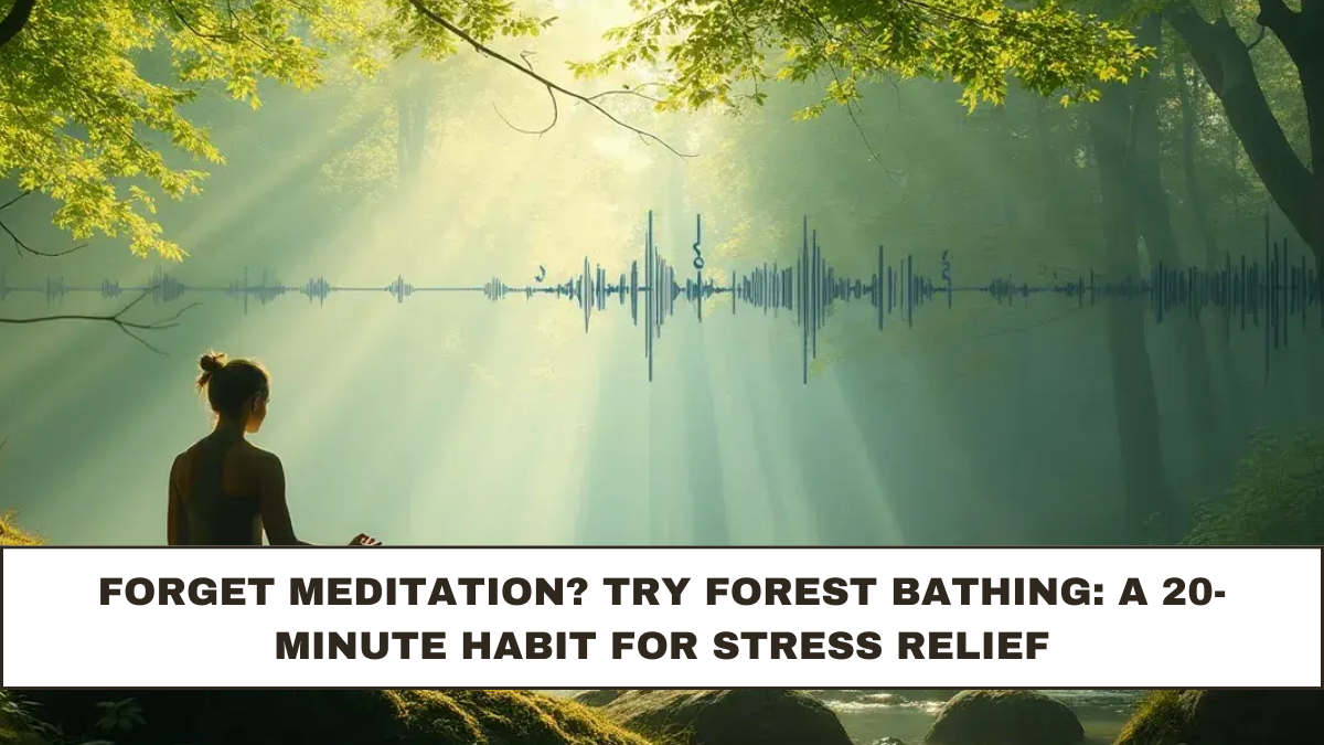 Forget Meditation? Try Forest Bathing: A 20-Minute Habit for Stress Relief