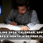UPSC Prelims 2026: Calendar, Application Steps & Month-Wise Prep Plan