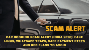 Car Booking Scam Alert (India 2026): Fake Links, WhatsApp Traps, Safe Payment Steps and Red Flags to Avoid