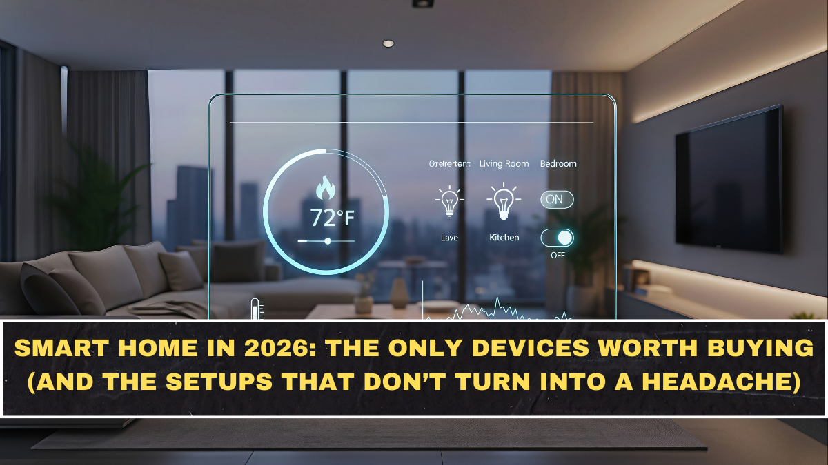 Smart Home in 2026: The Only Devices Worth Buying (and the Setups That Don’t Turn Into a Headache)