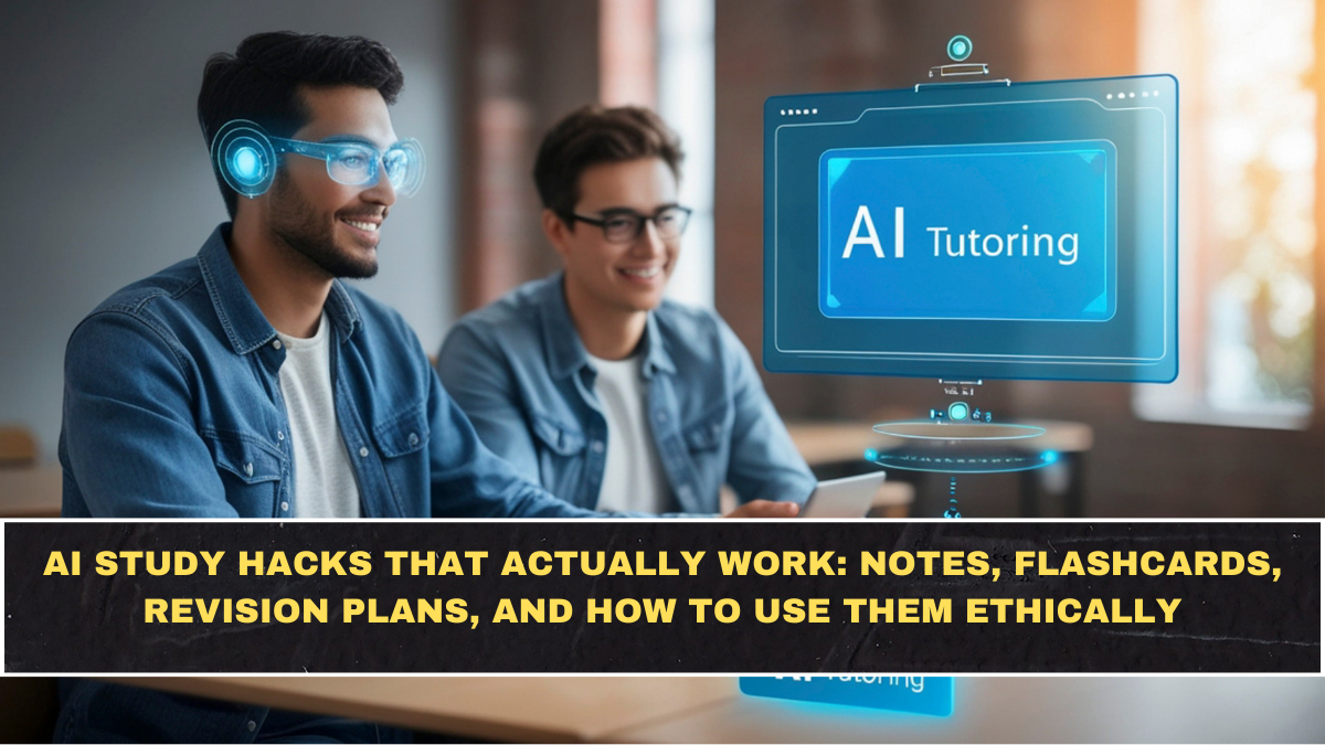AI Study Hacks That Actually Work: Notes, Flashcards, Revision Plans, and How to Use Them Ethically
