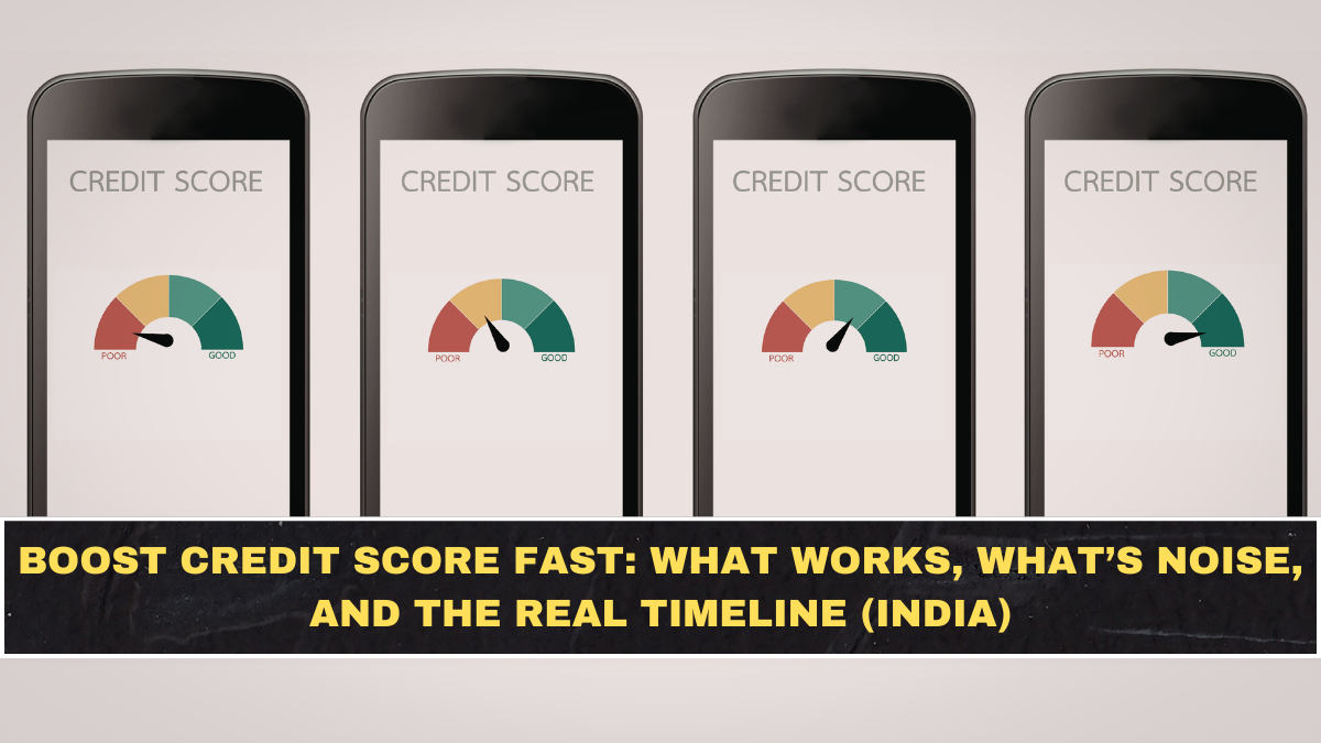 Boost Credit Score Fast: What Works, What’s Noise, and the Real Timeline (India)