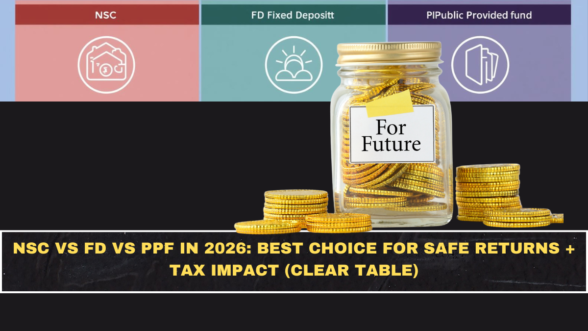 NSC vs FD vs PPF in 2026: Best Choice for Safe Returns + Tax Impact (Clear Table)
