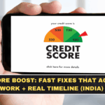 CIBIL Score Boost: Fast Fixes That Actually Work + Real Timeline (India)