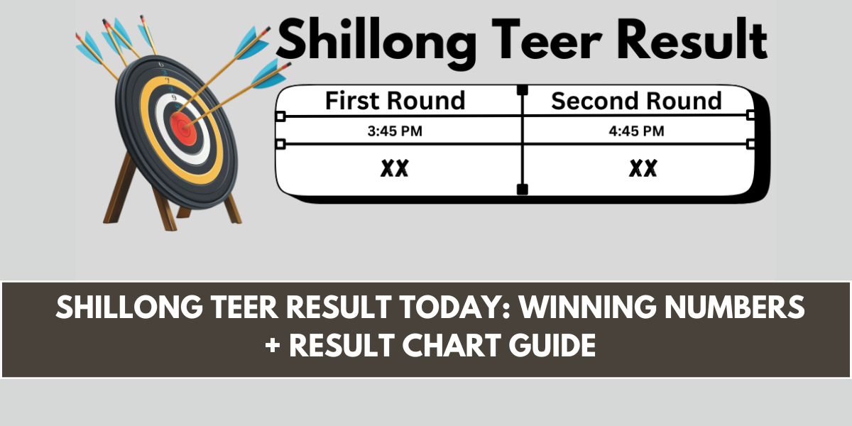Shillong Teer Result Today: Winning Numbers + Result Chart Guide