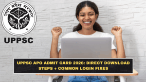 UPPSC APO Admit Card 2026: Direct Download Steps + Common Login Fixes