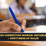 NEET 2026 Correction Window: Editable Fields + Don’t-Mess-Up Rules