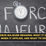 The term force majeure often appears in legal contracts, especially during unexpected events that disrupt business operations. It is a legal concept that allows parties in a contract to temporarily suspend or cancel obligations if extraordinary events occur that are beyond their control. These events usually include natural disasters, wars, pandemics, or government restrictions that make it impossible to fulfill contractual commitments. Force majeure clauses are commonly included in commercial agreements to protect both parties from legal liability when unforeseen circumstances prevent performance. Because global events such as geopolitical conflicts, natural disasters, or supply chain disruptions can affect business operations, this legal term frequently trends in news and economic discussions. What Force Majeure Means in Simple Terms Force majeure literally means “superior force” in French. In contract law, it refers to situations where a party cannot fulfill its obligations because an extraordinary event makes performance impossible or impractical. Term Explanation Force Majeure Uncontrollable event preventing contract performance Contract Clause Legal provision describing such situations Relief from Liability Temporary protection from penalties Suspension of Obligations Delay in fulfilling contract duties The clause ensures that companies are not unfairly penalized when circumstances beyond their control disrupt operations. Common Events Considered Force Majeure Not every unexpected event qualifies as force majeure. Contracts usually define specific situations that can trigger the clause. Event Type Example Natural Disasters Earthquakes, floods, hurricanes Health Emergencies Pandemics, public health crises War or Conflict Armed conflict or military escalation Government Actions Lockdowns, export bans Infrastructure Failures Major power grid disruptions The exact list varies depending on how the contract defines force majeure events. Real-World Situations Where Force Majeure Is Used The force majeure clause became widely discussed during major global disruptions such as the COVID-19 pandemic. Businesses used the clause to suspend contracts that could not be fulfilled due to lockdowns and supply chain breakdowns. Scenario How Force Majeure Applies Construction Projects Work stops due to natural disaster Shipping Contracts Port closures delay cargo Event Management Concert cancelled due to emergency Manufacturing Factory shutdown due to government order These situations show how the clause helps manage risks during unpredictable events. Key Elements of a Force Majeure Clause Most legal contracts include several important elements within a force majeure clause to clarify when and how it applies. Element Purpose Definition of Events Lists qualifying disruptions Notification Requirement Obligation to inform the other party Mitigation Efforts Requirement to minimize damage Suspension Duration Time allowed for contract pause These elements ensure that both parties understand their rights and responsibilities during disruptions. Industries Where Force Majeure Is Most Common Certain industries rely heavily on force majeure clauses because their operations are vulnerable to external disruptions. Industry Reason for Use Construction Weather and project delays Energy Supply chain disruptions Shipping and Logistics Port closures and transport issues Event Management Unpredictable external factors Contracts in these sectors typically include detailed force majeure provisions. Force Majeure vs Other Legal Concepts Force majeure is sometimes confused with other legal concepts that also relate to contract disruption. Legal Term Difference Force Majeure External uncontrollable events Frustration of Contract Contract becomes impossible permanently Hardship Clause Economic difficulty affecting performance Understanding these distinctions helps clarify how legal protections work in contracts. Checklist: What Businesses Should Do During Force Majeure When an event triggers a force majeure clause, companies usually follow specific steps to manage contractual obligations. Step Action Review Contract Confirm clause conditions Notify Counterparty Inform other party immediately Document Event Maintain evidence of disruption Mitigate Loss Attempt alternative solutions These steps help ensure legal compliance and minimize disputes between parties. Why the Term Is Trending Today Force majeure often trends during major global disruptions such as geopolitical conflicts, supply chain crises, or natural disasters. Businesses, investors, and legal professionals closely watch these events because they can significantly affect commercial agreements and financial commitments. In global trade and logistics, even a single disruption can affect multiple contracts across industries, which is why this legal concept frequently becomes relevant during periods of uncertainty. Conclusion The force majeure clause plays an important role in modern contracts by protecting businesses when extraordinary events make it impossible to fulfill obligations. By clearly defining uncontrollable events and outlining the responsibilities of both parties, the clause helps reduce legal disputes during times of crisis. Understanding how force majeure works is essential for businesses involved in international trade, infrastructure projects, and long-term commercial agreements where unexpected disruptions can occur. FAQs What does force majeure mean? Force majeure refers to an extraordinary event beyond the control of contracting parties that prevents them from fulfilling contractual obligations. What events qualify as force majeure? Typical examples include natural disasters, wars, pandemics, government restrictions, and large infrastructure disruptions. Does force majeure cancel a contract? Not always. In many cases, it temporarily suspends obligations until normal conditions return. Is force majeure automatically applied in contracts? No, the contract must include a specific force majeure clause for it to apply. Why do businesses include force majeure clauses? These clauses help protect companies from legal liability when unexpected events disrupt their ability to perform contractual obligations.