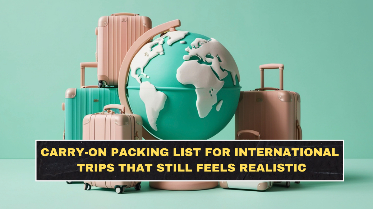 Carry-On Packing List for International Trips That Still Feels Realistic
